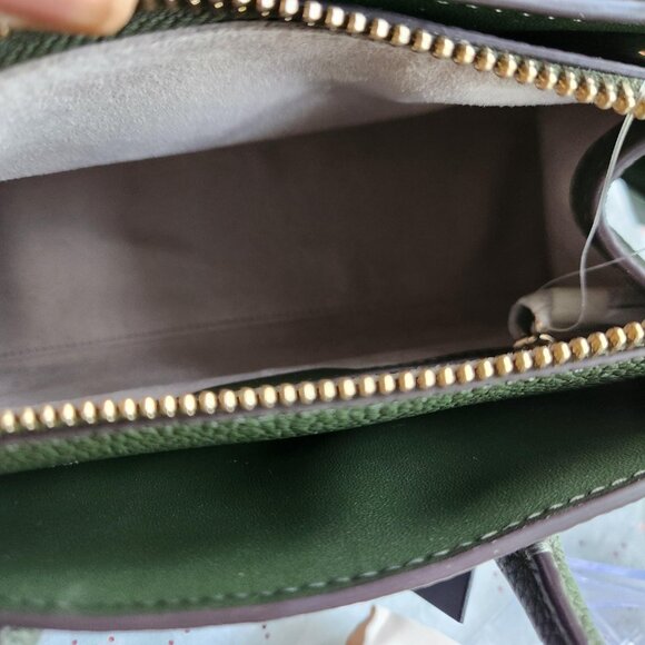 Kate Spade Olive Green Knott Bonsai Pebbled Leather Mini Satchel  5Pc Set NWT - Picture 11 of 14